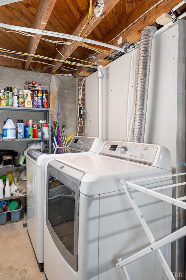 1517 Linden Ave, Lynchburg, VA 24503 - washroom with washing machine and clothes dryer