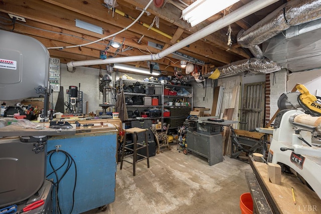 1517 Linden Ave, Lynchburg, VA 24503 - unfinished below grade area with a workshop area