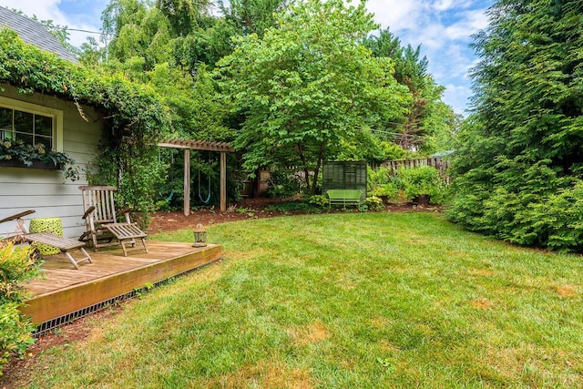 1517 Linden Ave, Lynchburg, VA 24503 - view of yard with a wooden deck