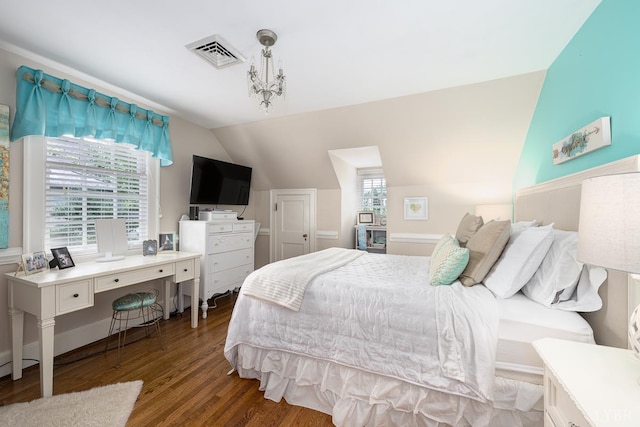 1517 Linden Ave, Lynchburg, VA 24503 - bedroom featuring wood finished floors and lofted ceiling