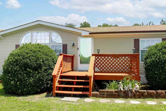 7026 Midway Rd, Phenix, VA 23959 - back of house with a wooden deck
