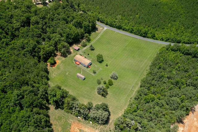 7026 Midway Rd, Phenix, VA 23959 - overview of rural landscape with a heavily wooded area