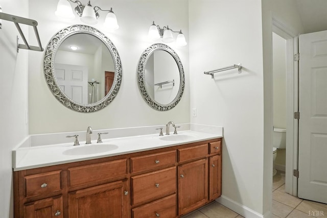 1433 Piney Mountain Rd, Appomattox, VA 24522 - full bathroom with tile patterned floors and double vanity