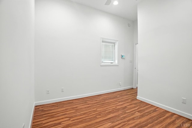 1433 Piney Mountain Rd, Appomattox, VA 24522 - unfurnished room with wood finished floors and ceiling fan