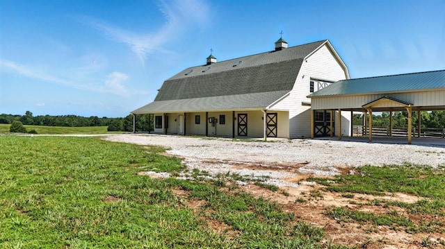 1433 Piney Mountain Rd, Appomattox, VA 24522 - back of house featuring a gambrel roof and a shingled roof