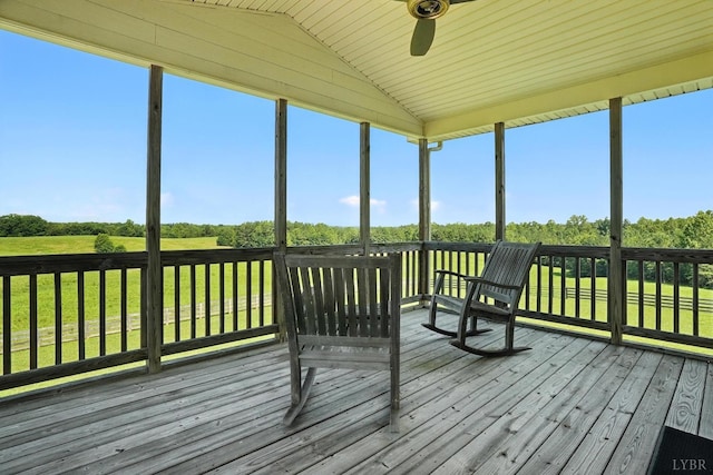 1433 Piney Mountain Rd, Appomattox, VA 24522 - wooden deck with a lawn