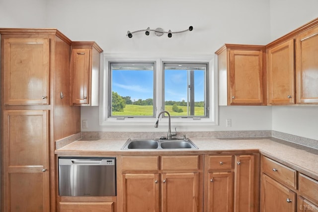 1433 Piney Mountain Rd, Appomattox, VA 24522 - kitchen with stainless steel dishwasher and light countertops