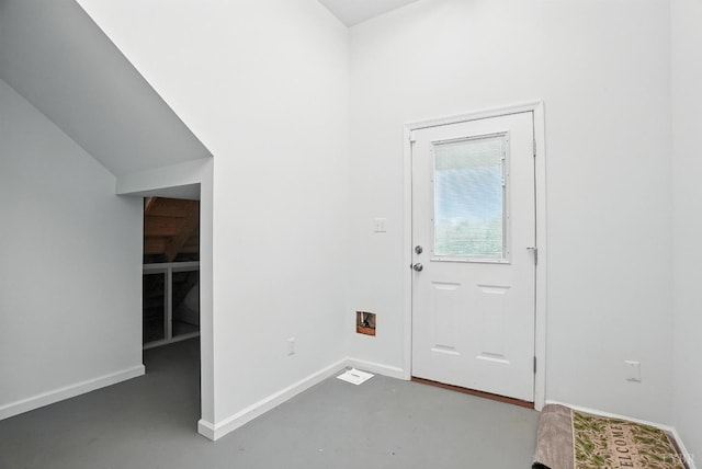 1433 Piney Mountain Rd, Appomattox, VA 24522 - entryway featuring finished concrete floors and baseboards