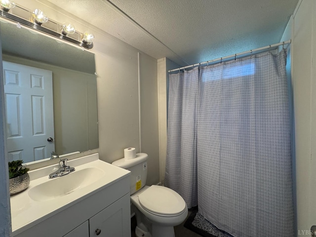 3687 Old Grist Mill Rd, Appomattox, VA 24522 - full bath featuring vanity, a textured ceiling, and a shower with shower curtain