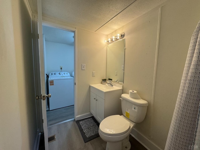 3687 Old Grist Mill Rd, Appomattox, VA 24522 - full bath with vanity, wood finished floors, and a textured ceiling