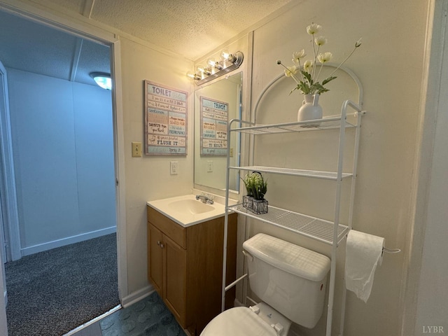 3687 Old Grist Mill Rd, Appomattox, VA 24522 - half bath featuring vanity and a textured ceiling