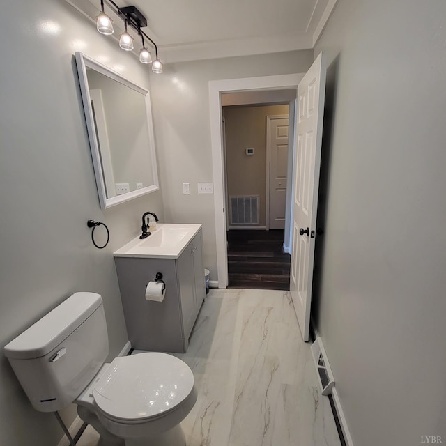509 Meadowbrook Ln, Rustburg, VA 24588 - bathroom featuring marble look tiles and vanity