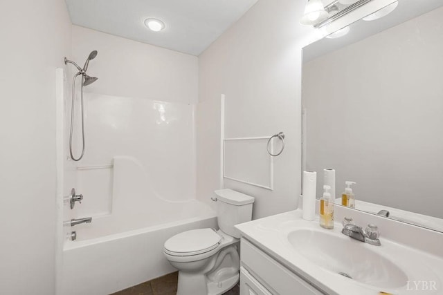 1036 Middle View Dr, Forest, VA 24551 - bathroom featuring vanity, tub / shower combination, and tile patterned floors