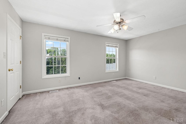 1036 Middle View Dr, Forest, VA 24551 - carpeted spare room featuring baseboards and ceiling fan