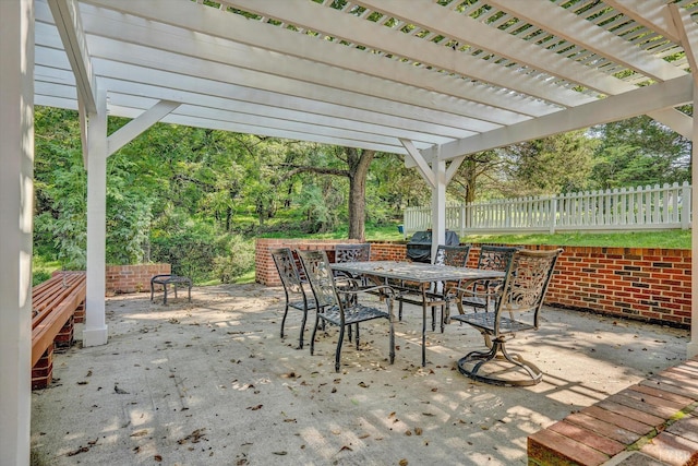 519 Belvedere St, Lynchburg, VA 24503 - view of patio / terrace featuring outdoor dining space and a pergola
