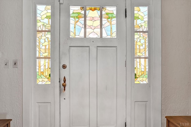 519 Belvedere St, Lynchburg, VA 24503 - doorway featuring a textured wall and healthy amount of natural light