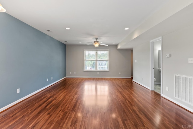 202 Bonterra Pl, Lynchburg, VA 24501 - unfurnished room featuring ceiling fan, recessed lighting, and wood finished floors