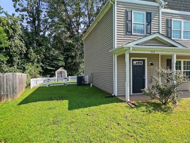 202 Bonterra Pl, Lynchburg, VA 24501 - view of home's exterior featuring a shed and a porch