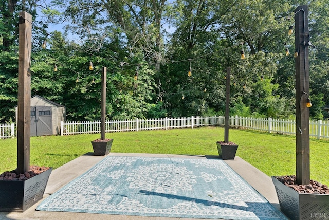 202 Bonterra Pl, Lynchburg, VA 24501 - fenced backyard with a shed and a patio area