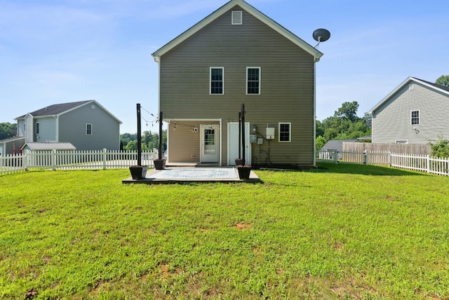 202 Bonterra Pl, Lynchburg, VA 24501 - rear view of house featuring a patio and a fenced backyard
