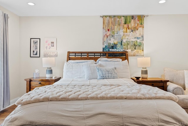 1055 Graystone Ln, Forest, VA 24551 - bedroom with recessed lighting and wood finished floors