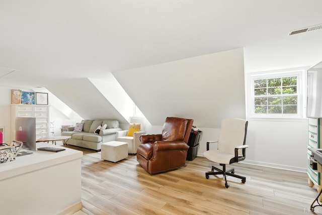 2212 Rivermont Ave, Lynchburg, VA 24503 - living room with light wood-type flooring and lofted ceiling