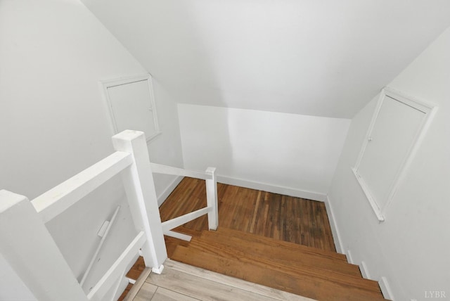 2212 Rivermont Ave, Lynchburg, VA 24503 - stairs with wood finished floors and lofted ceiling