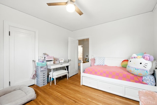 2212 Rivermont Ave, Lynchburg, VA 24503 - bedroom featuring light wood finished floors and a ceiling fan