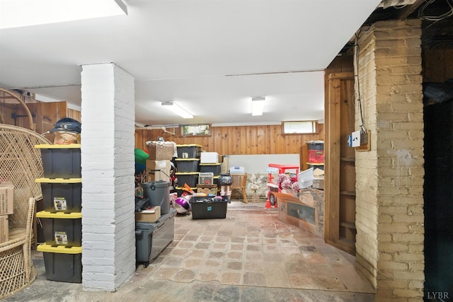 2212 Rivermont Ave, Lynchburg, VA 24503 - below grade area featuring wood walls