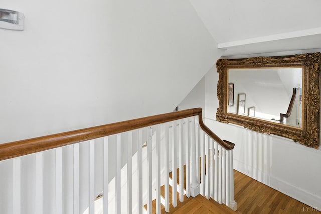 2212 Rivermont Ave, Lynchburg, VA 24503 - stairs featuring wood finished floors and lofted ceiling