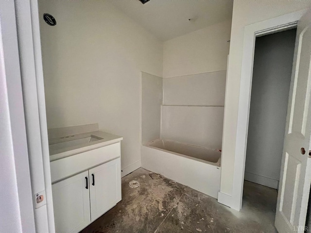 420 Capstone St Unit 107, Lynchburg, VA 24502 - full bath featuring vanity and unfinished concrete flooring
