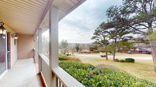 view of balcony