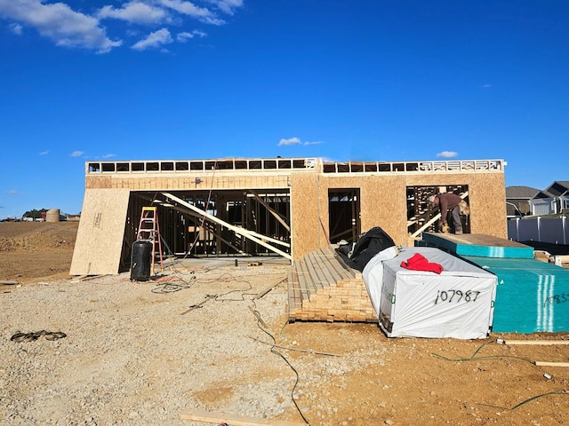 view of front of property featuring stucco siding