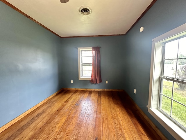 4140 Chavis Rd, Cosby, TN 37722 - unfurnished room featuring ornamental molding and wood-type flooring