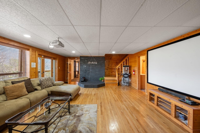 449 Lucerne Way, Gatlinburg, TN 37738 - cinema featuring wooden walls and wood finished floors