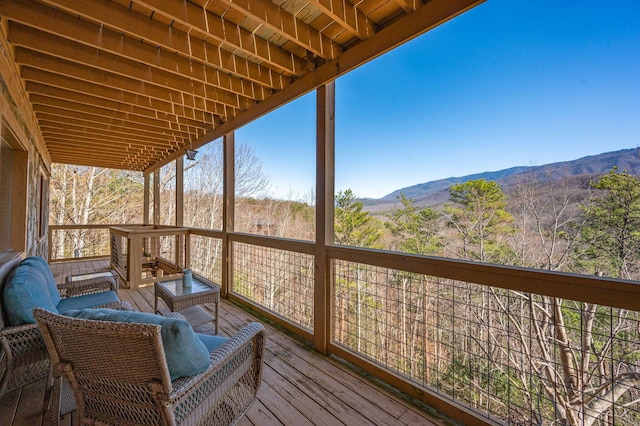 449 Lucerne Way, Gatlinburg, TN 37738 - wooden deck with a mountain view