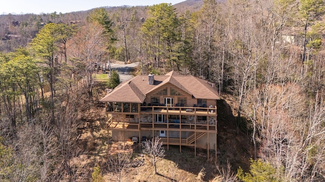 449 Lucerne Way, Gatlinburg, TN 37738 - birds eye view of property featuring a view of trees