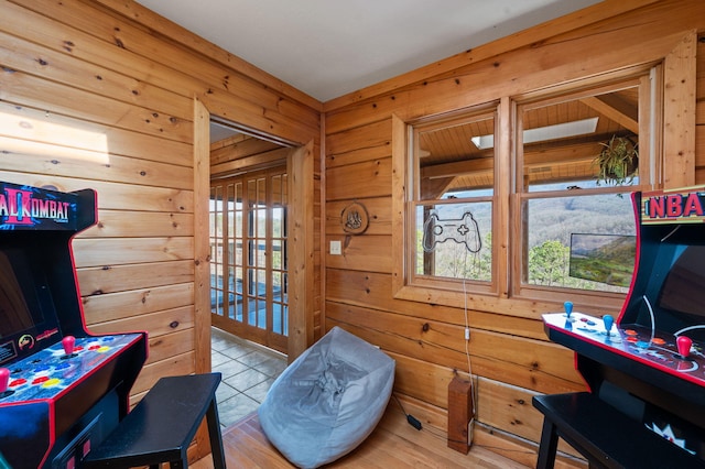 449 Lucerne Way, Gatlinburg, TN 37738 - playroom featuring wooden walls and a sauna