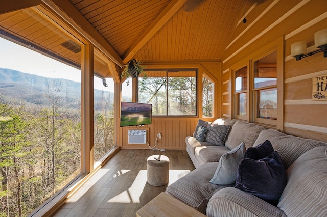 449 Lucerne Way, Gatlinburg, TN 37738 - sunroom / solarium featuring lofted ceiling and wood ceiling