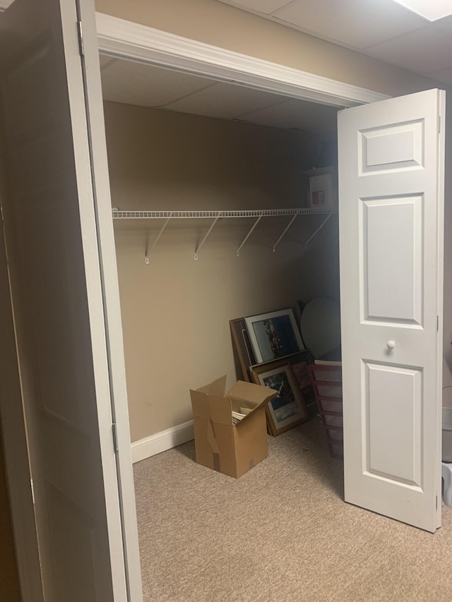 view of closet