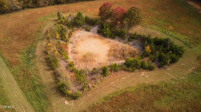 drone / aerial view featuring a rural view