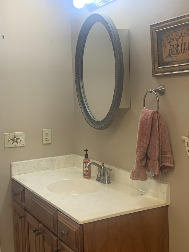 bathroom featuring vanity