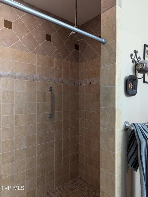 bathroom featuring walk in shower