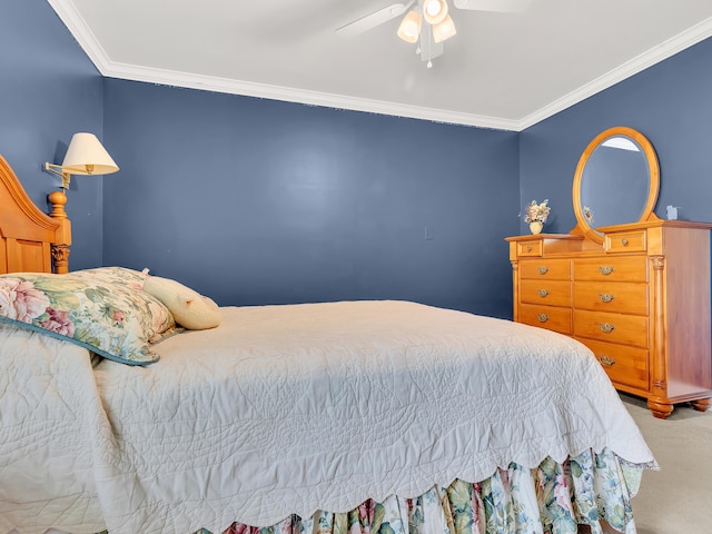 6525 Idumea Rd, Corryton, TN 37721 - bedroom featuring crown molding, carpet floors, and ceiling fan