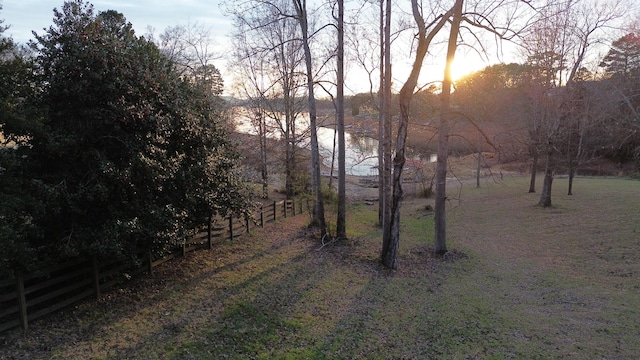 view of nature at dusk