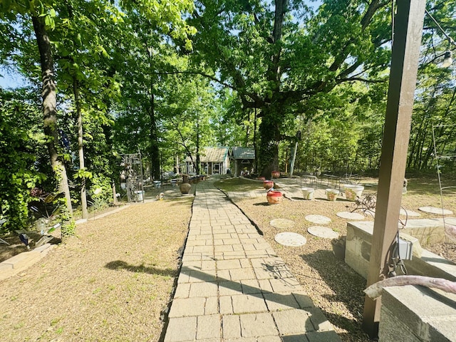 view of yard with a patio