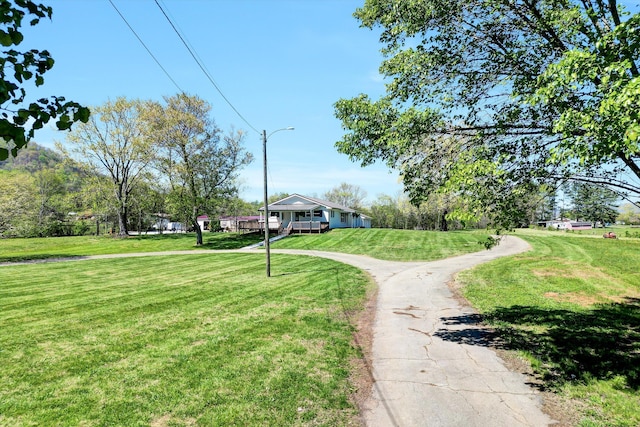 view of road featuring street lighting