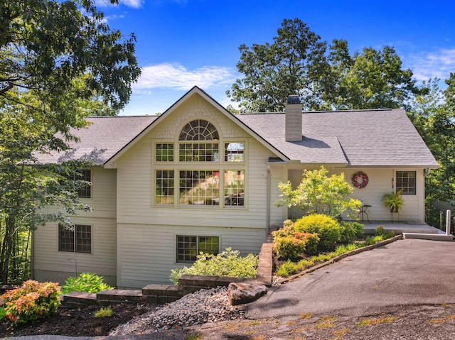 view of front of home with a patio