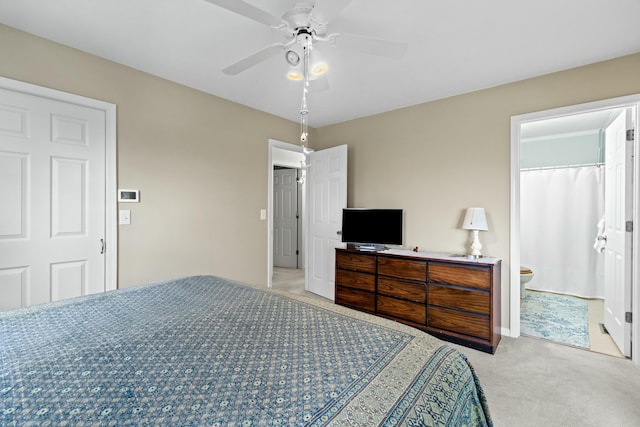 961 Woodway Dr, Morristown, TN 37814 - carpeted bedroom featuring ceiling fan and ensuite bath