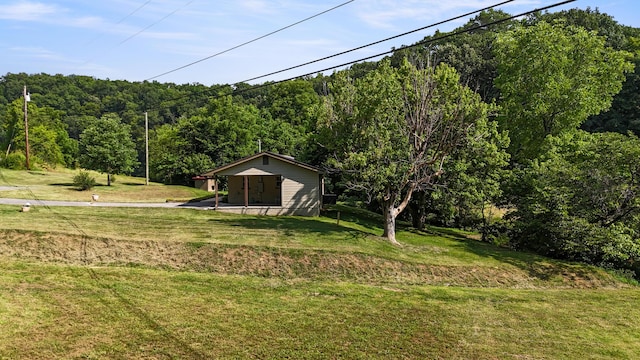 2368 Hall Rd, Dandridge, TN 37725 - view of green lawn featuring a view of trees